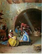 Arab or Arabic people and life. Orientalism oil paintings 32